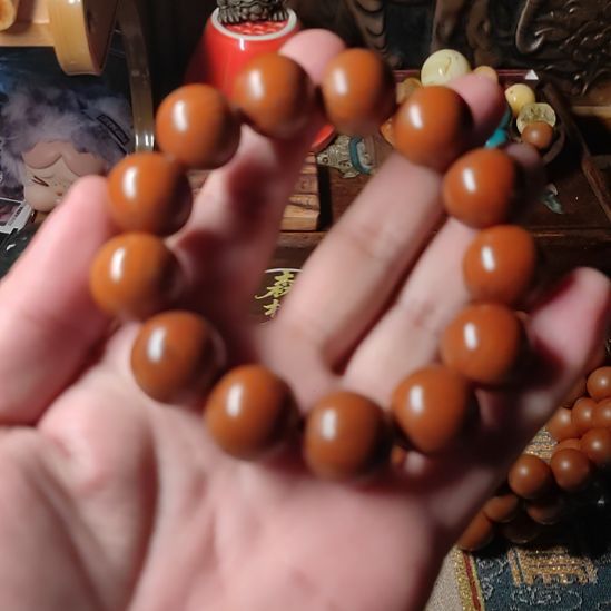 手串/手链橄榄核橄榄核圆珠树王17就一条嘎嘎板正