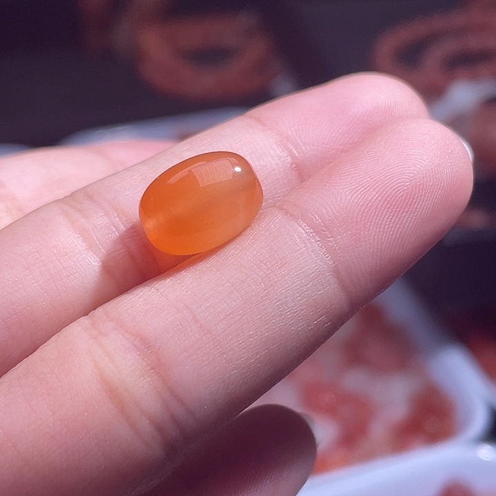 南红玛瑙合金珠宝半成品枣珠2212