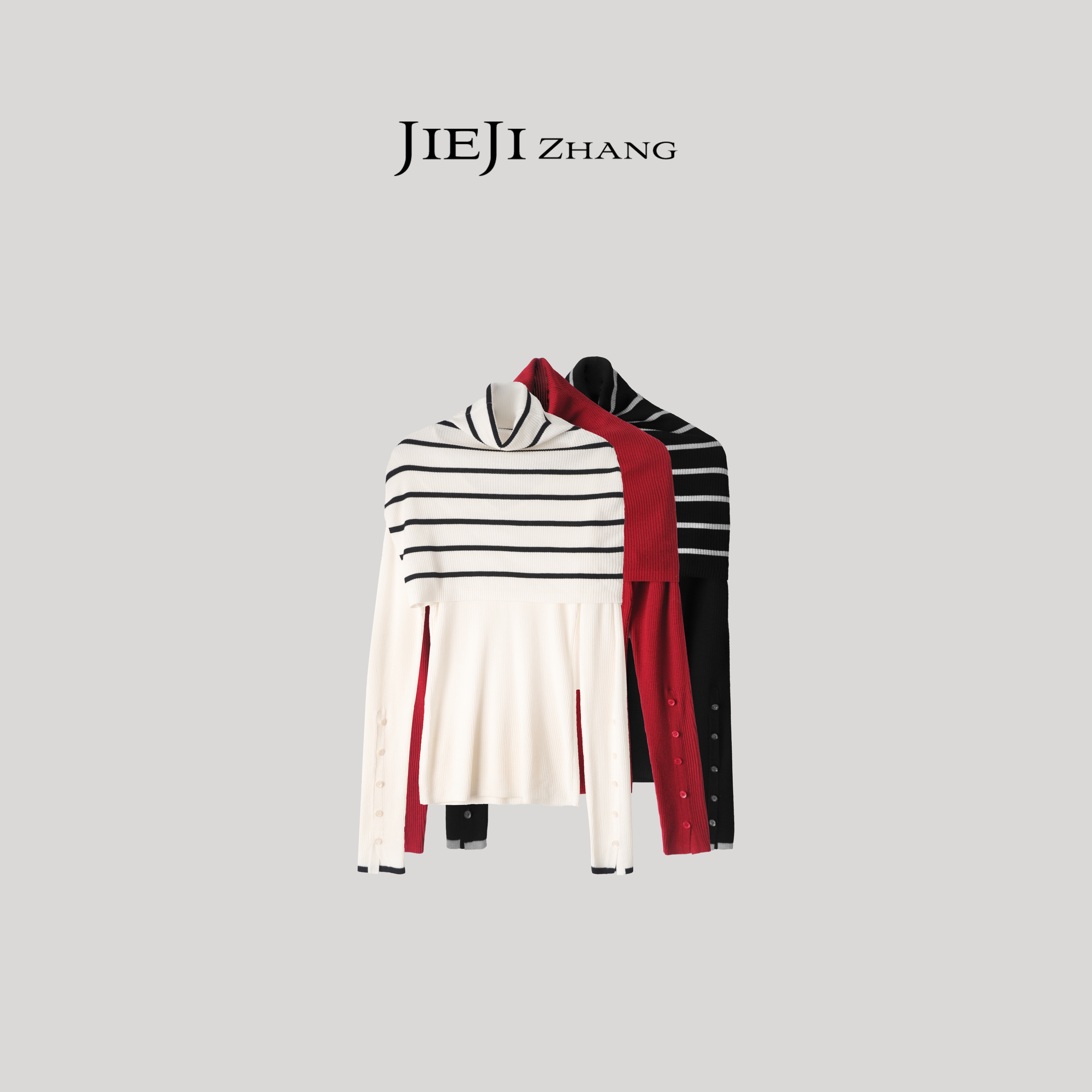 【JIEJI ZHANG】高级定制秋冬时尚百搭羊毛毛衫350953