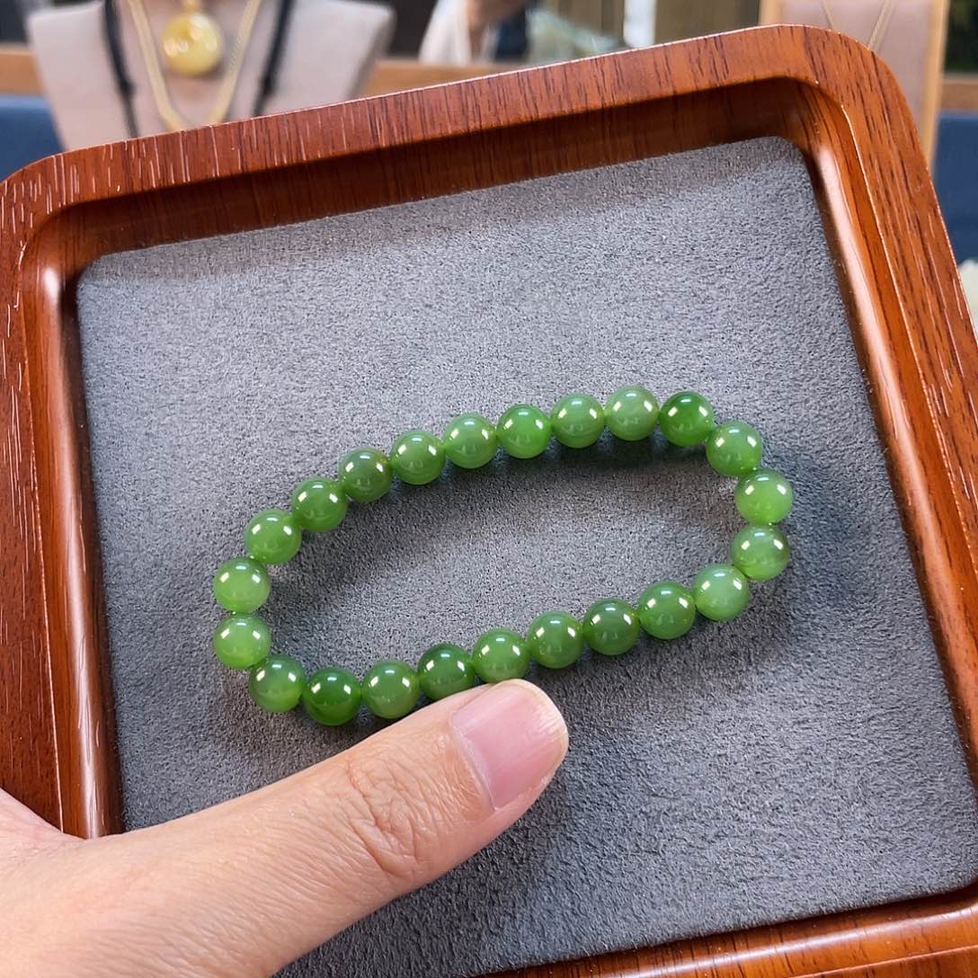 和田玉手串未镶嵌