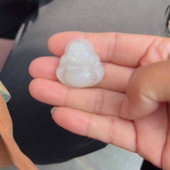 和田玉颈饰未镶嵌冰羊脂白玉3.0佛