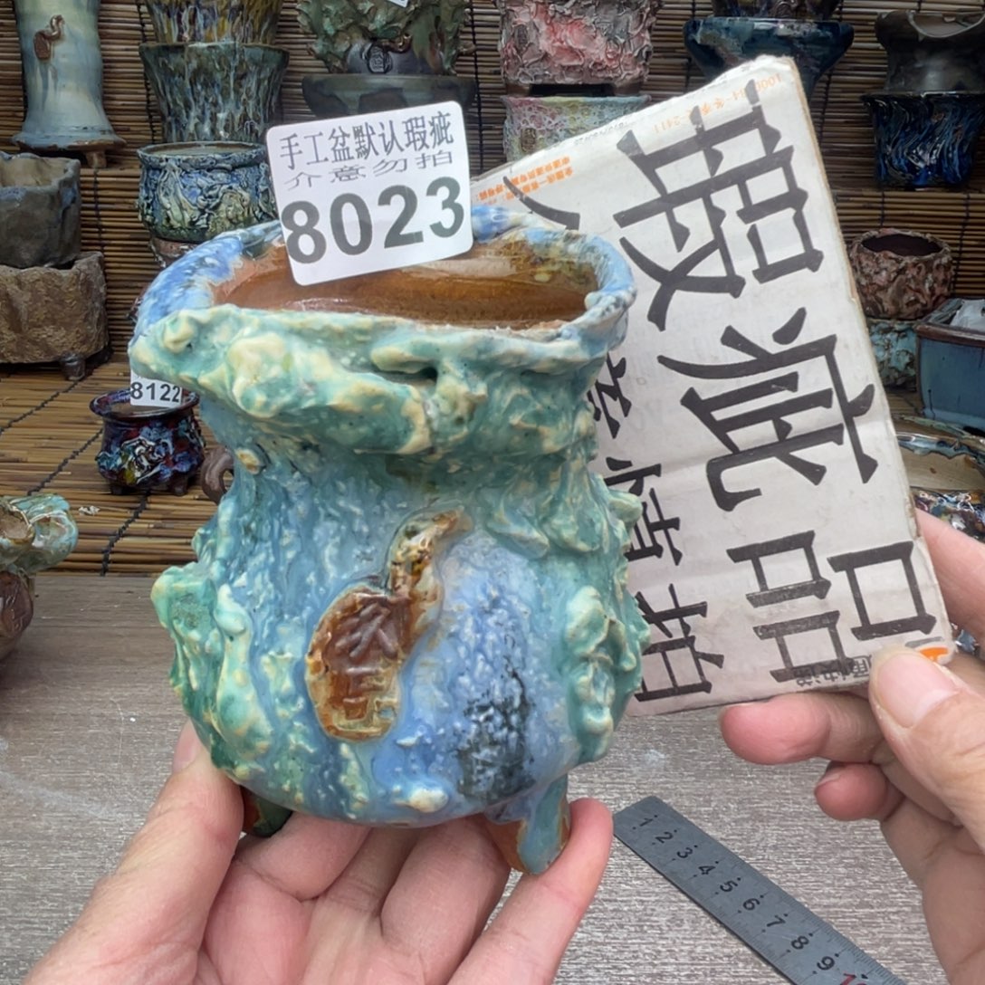 手工花盆默认瑕疵完美者勿拍