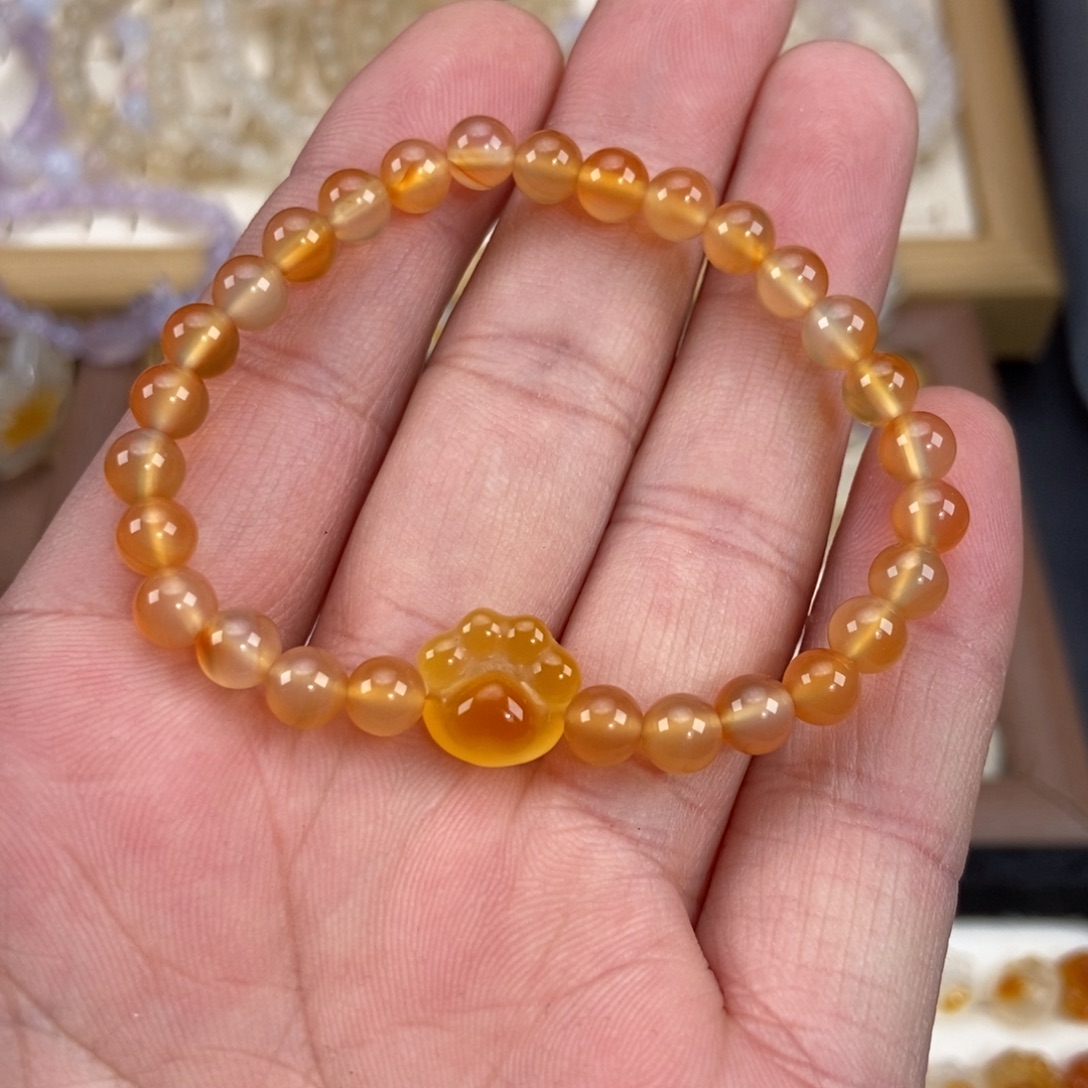 玛瑙/玉髓未镶嵌手链M4