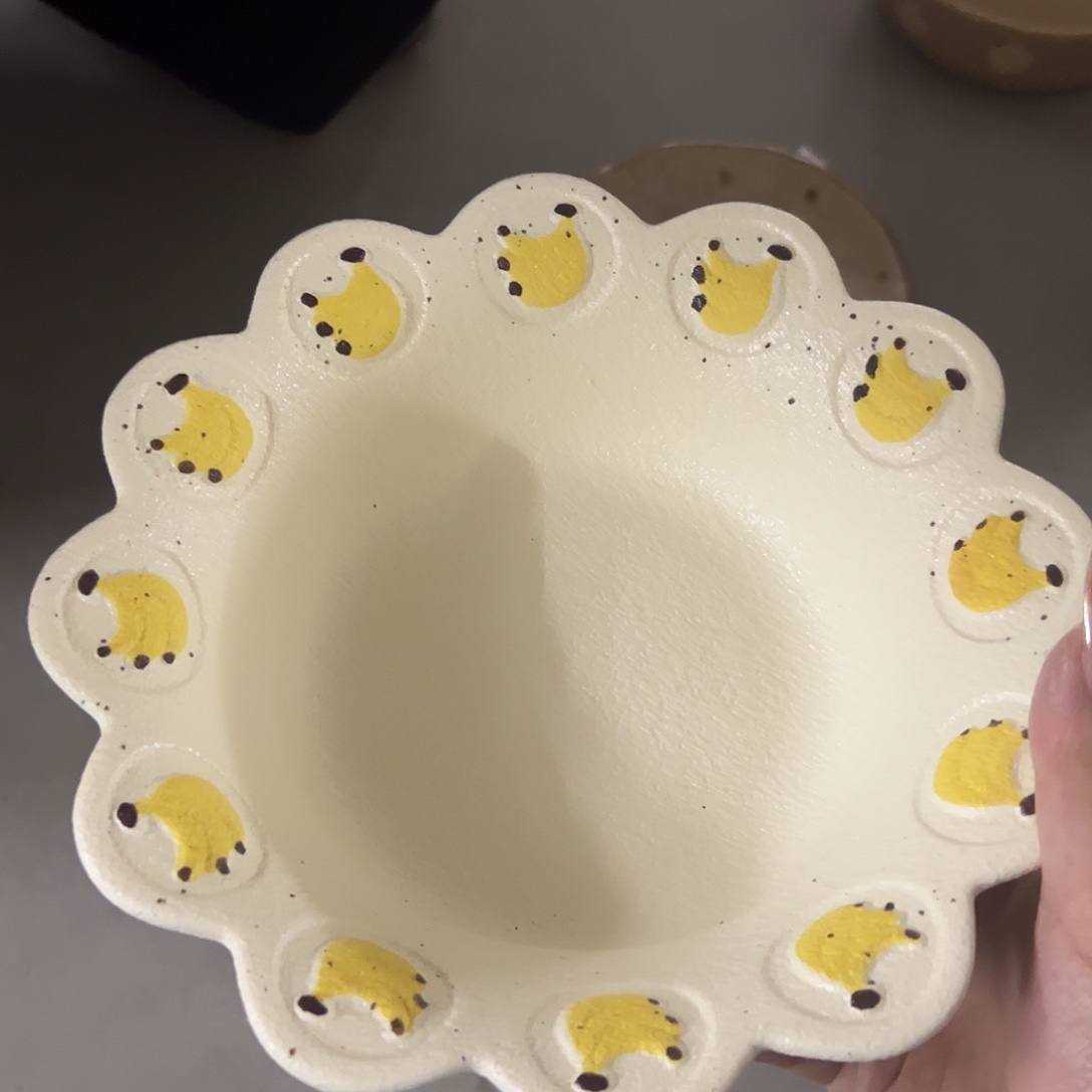 搪瓷正品香蕉面碗一个