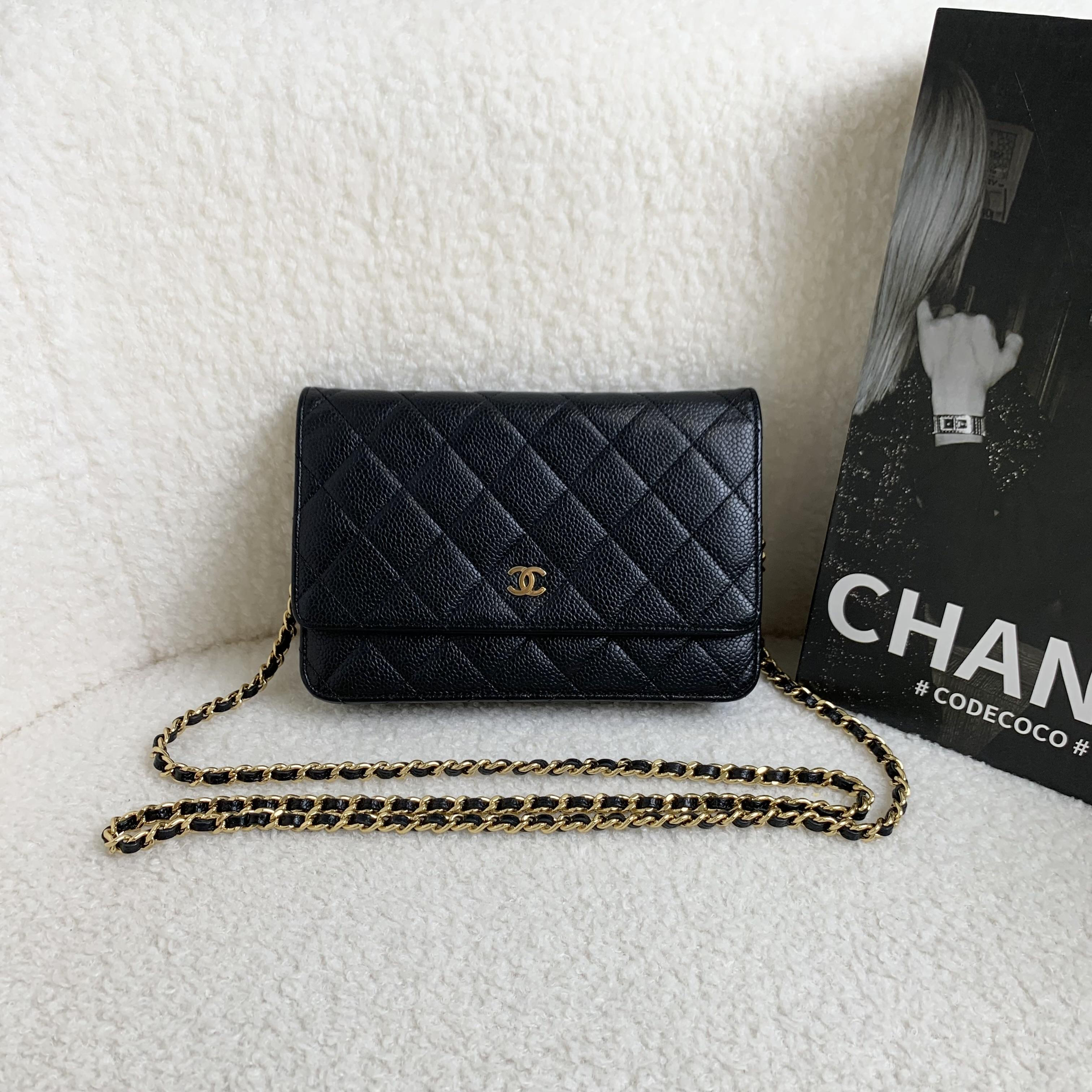 99新 Chanel/香奈儿 黑金牛woc /12期免息/50935920/代卖服务