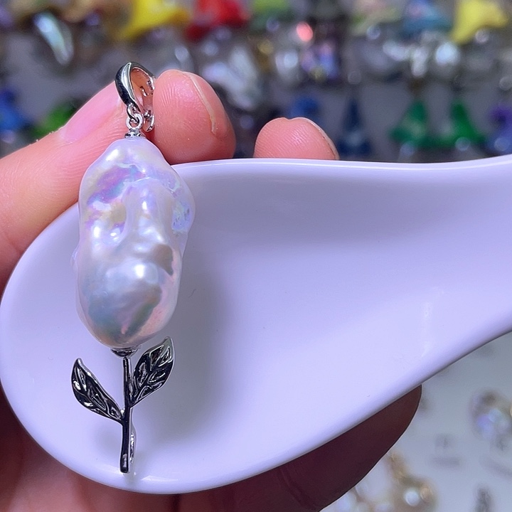 淡水珍珠合金颈饰20