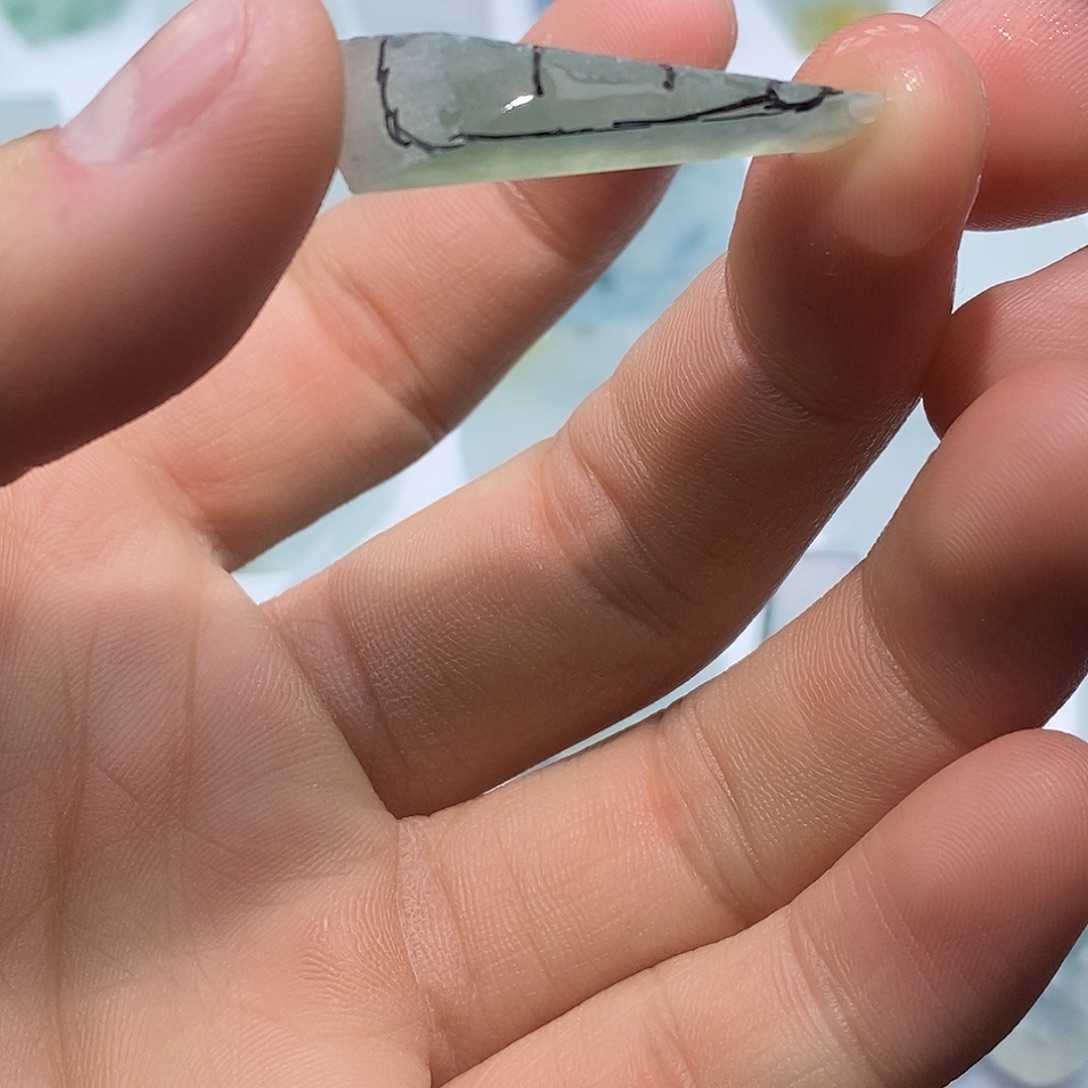 翡翠未镶嵌颈饰6322