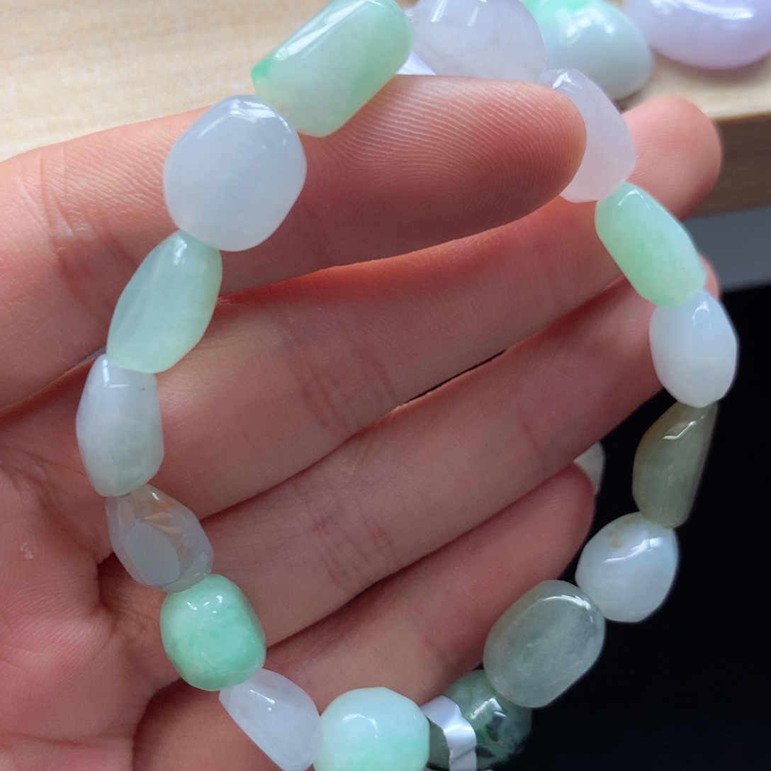未镶嵌手链翡翠手串