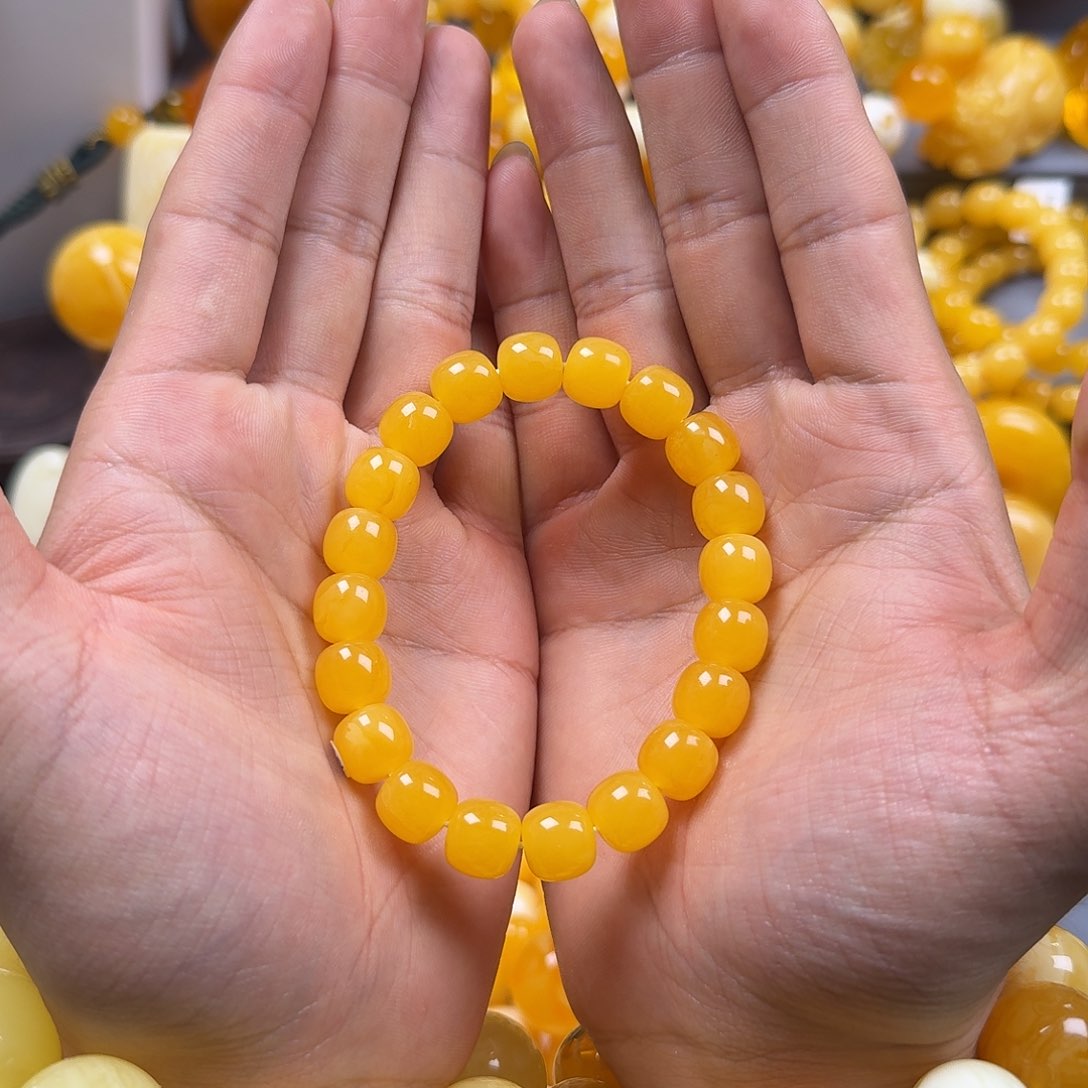 琥珀珠宝奇石未镶嵌同料老型11mm