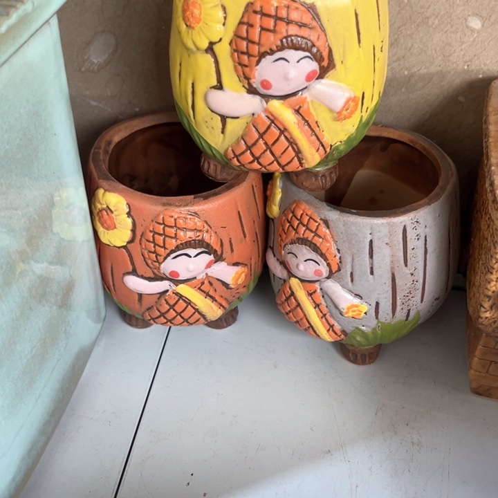 紫砂花盆粗陶材质多肉花盆