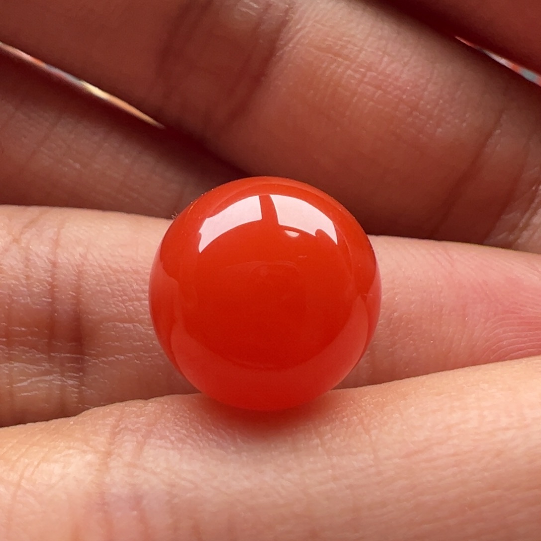 南红玛瑙圆珠12.1未镶嵌