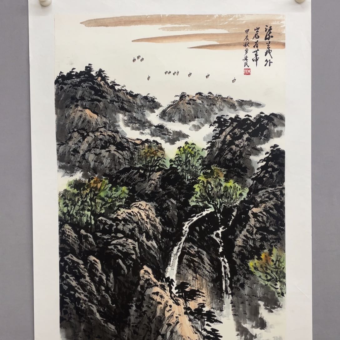 国画艺术家真人手绘