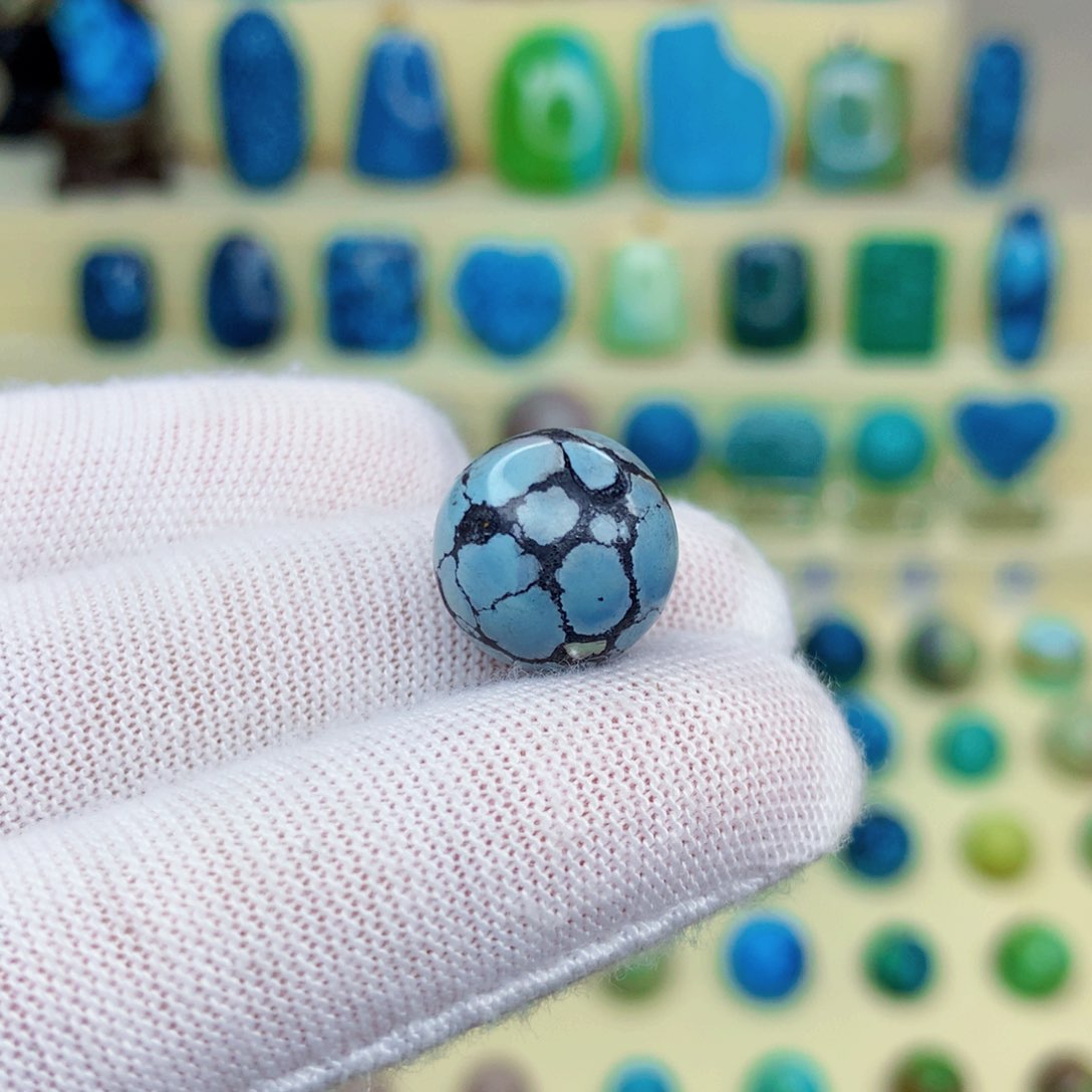 绿松石绿松石18K金镶嵌