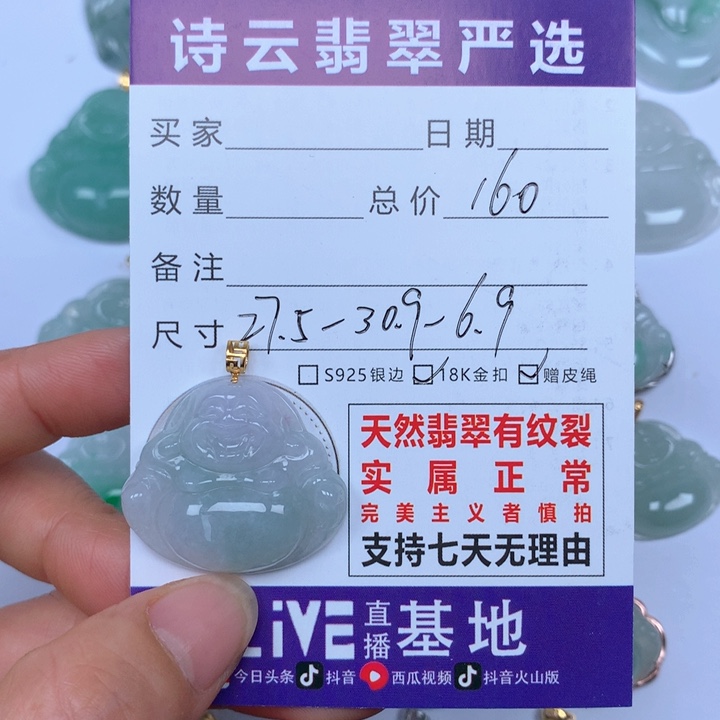 翡翠颈饰未镶嵌天