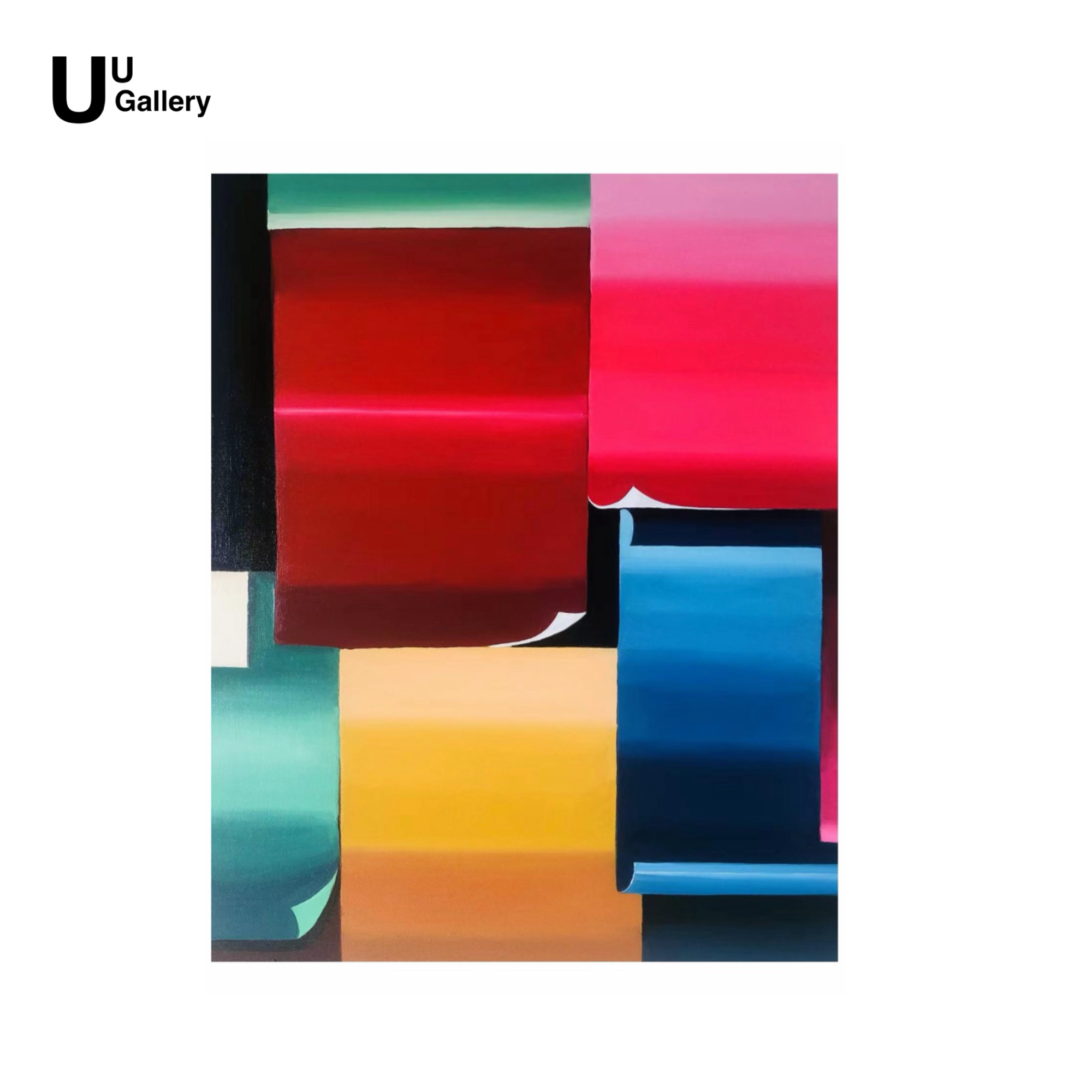 王燕飞《空间·书写》80*100cm/油画原创作品