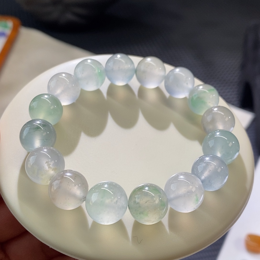 翡翠手链未镶嵌特价大卡位手串