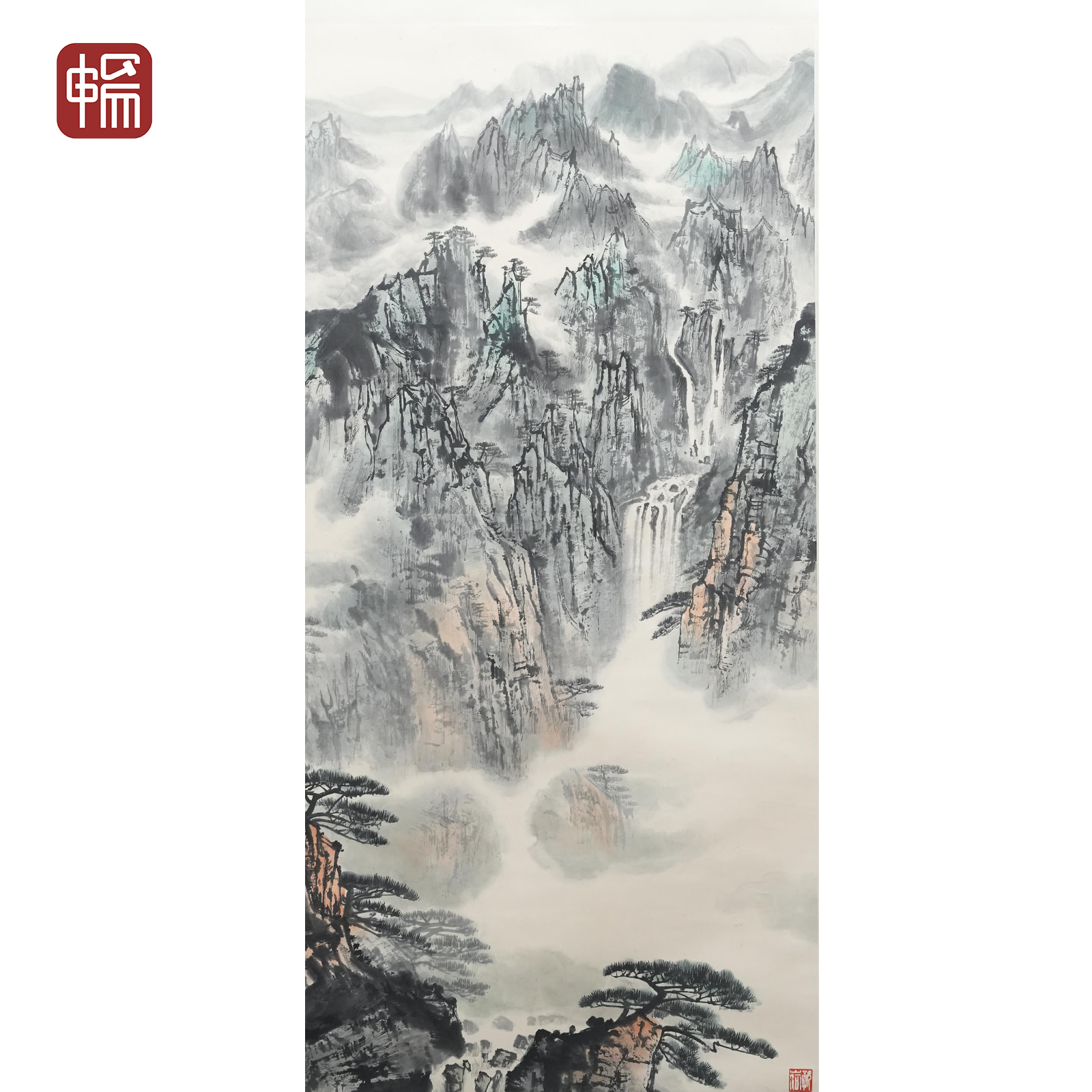T701 万壑松云  133*72(8.62) 纸本立轴 XR