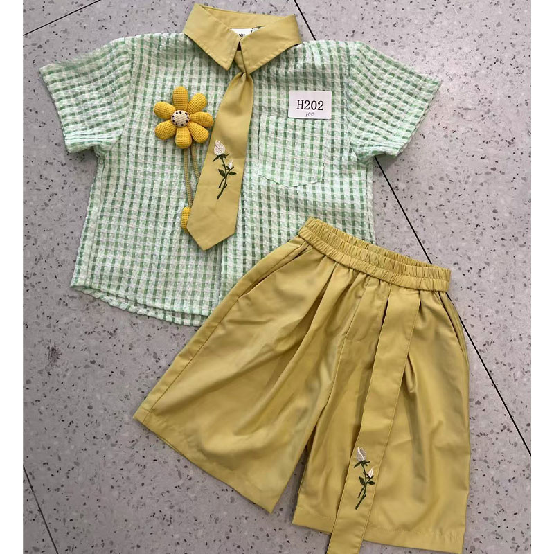 【今今清仓】H202儿童休闲短袖套装孤品清仓NO退NO换