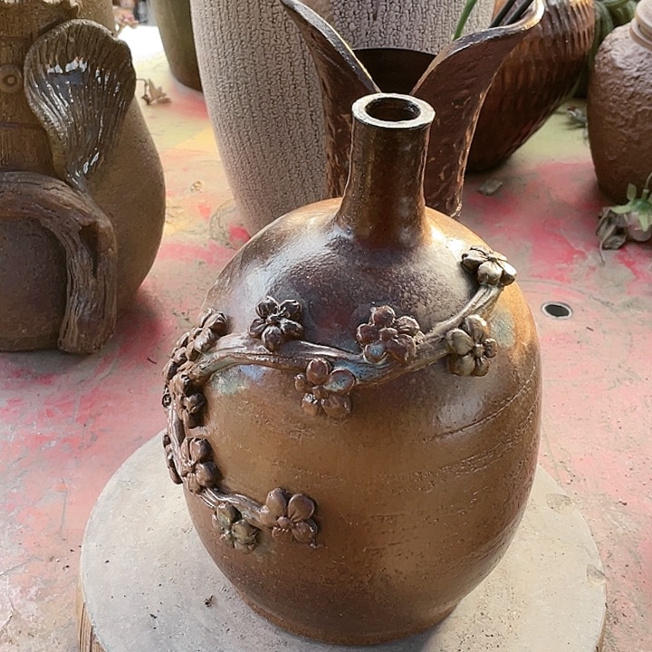 紫砂花盆4.25花盆无孔