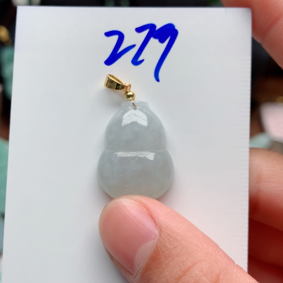 翡翠颈饰合金吊坠