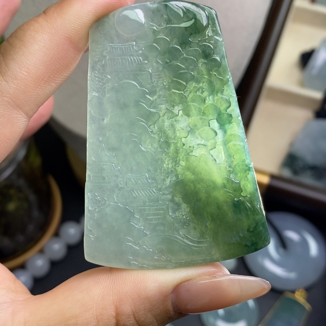 颈饰未镶嵌翡翠缅甸天然A货翡翠