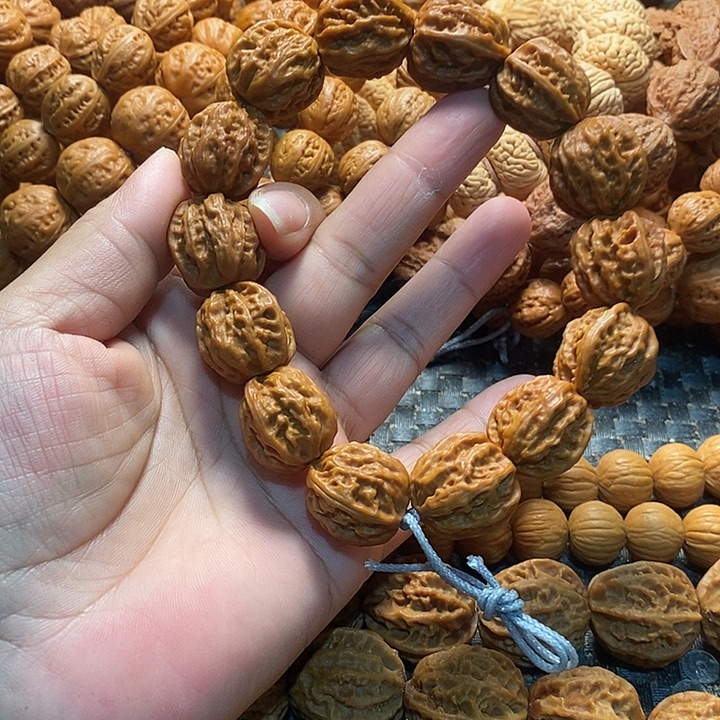 文玩核桃手串粗筋八棱