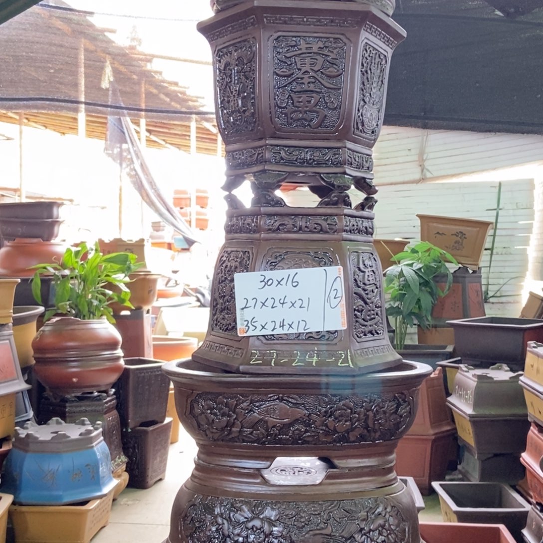 紫砂花盆紫砂紫砂