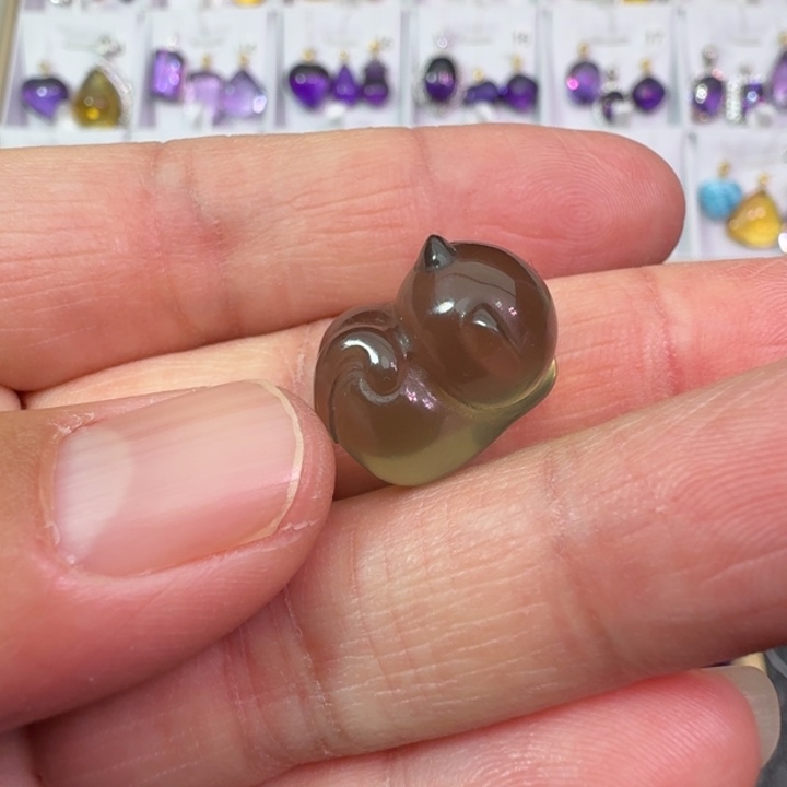 水晶颈饰未镶嵌吊坠