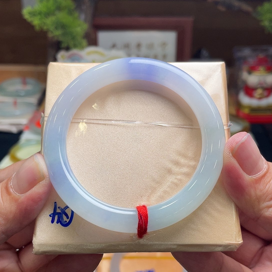 翡翠手镯未镶嵌53.8圆条