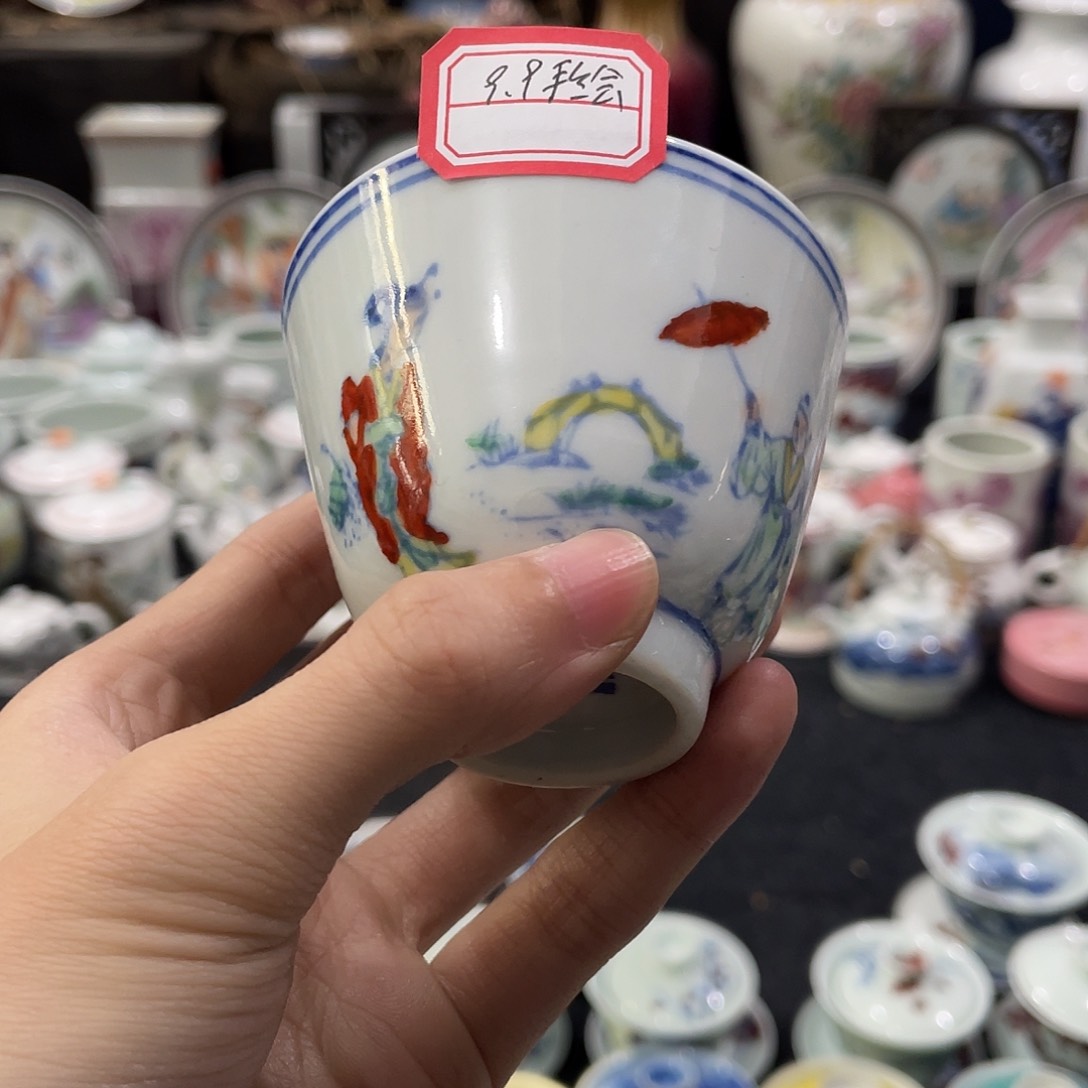 瓷片景德镇陶瓷茶具手绘