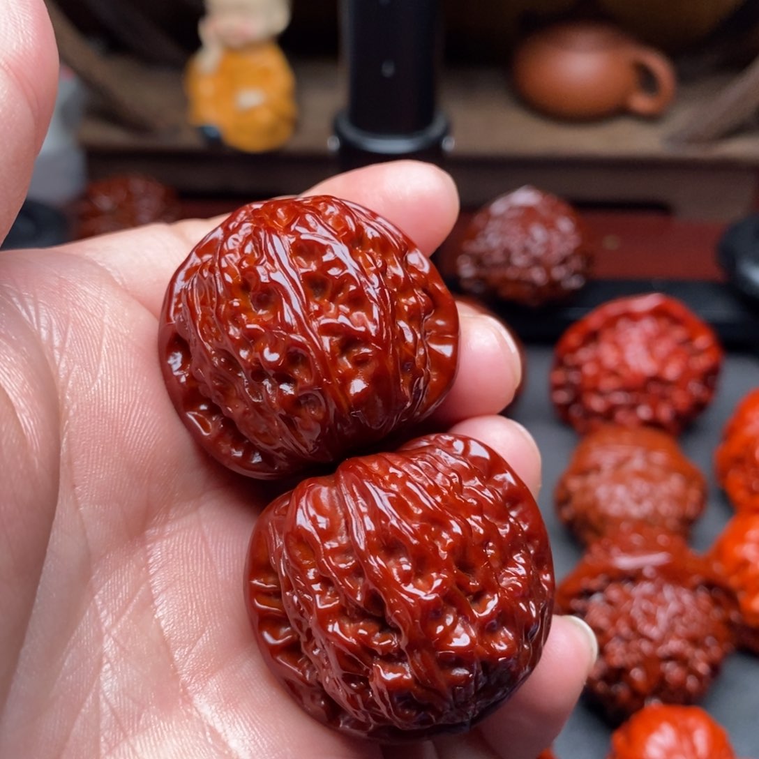 吊坠文玩核桃35白狮子