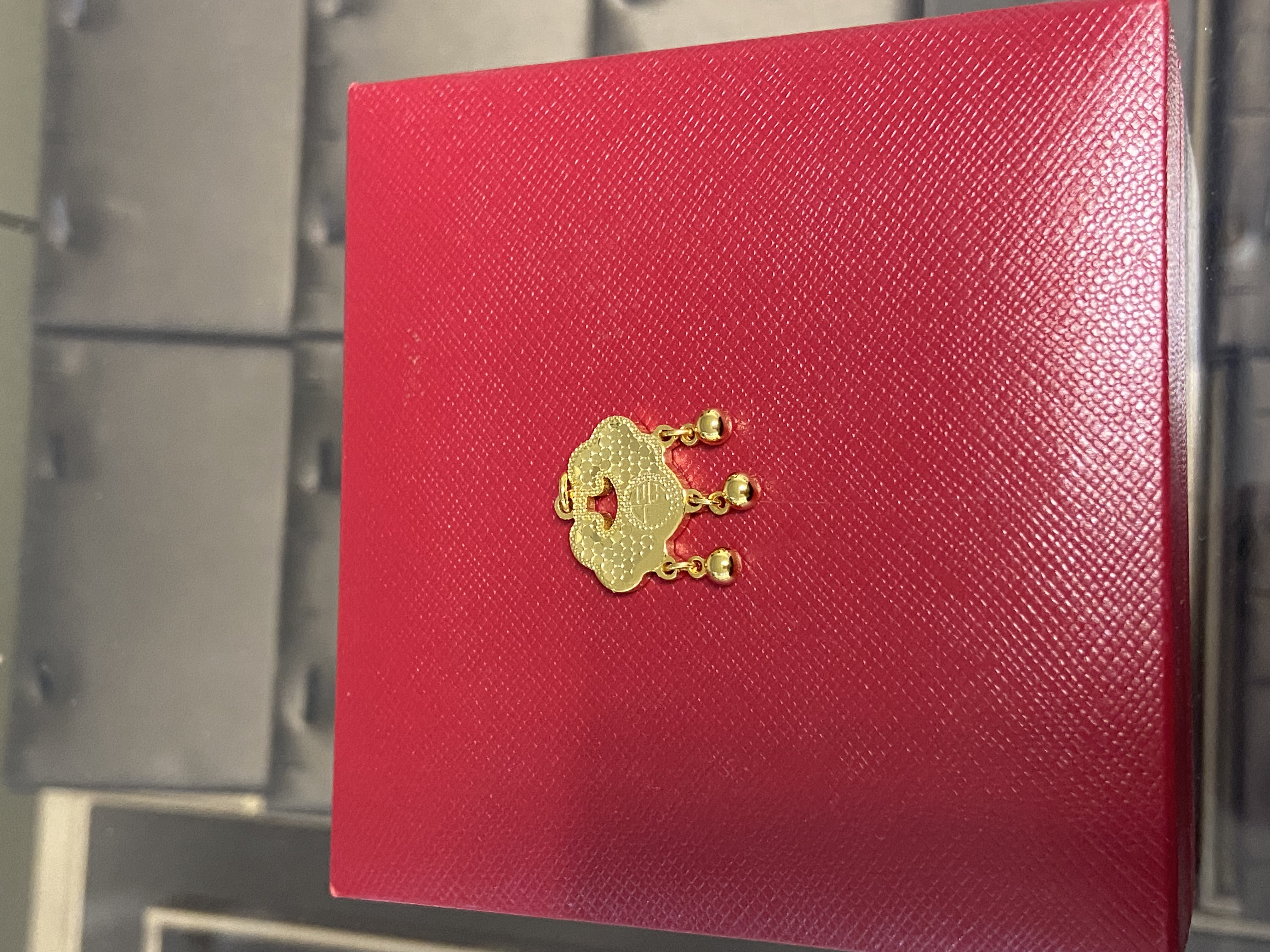 繁花龙鳞如意福锁吊坠