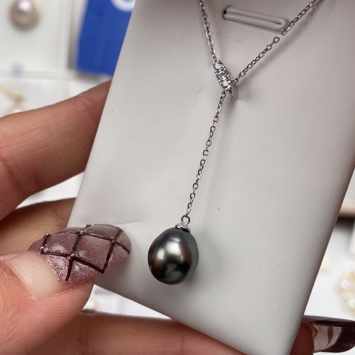 海水珍珠颈饰银S925镶嵌