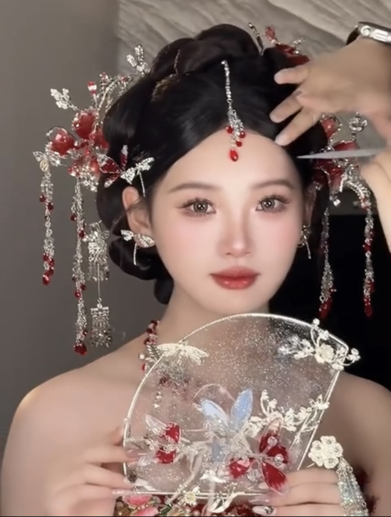 新娘头饰边夹婚饰明制韩式时尚古风流苏新中式步摇xy1160