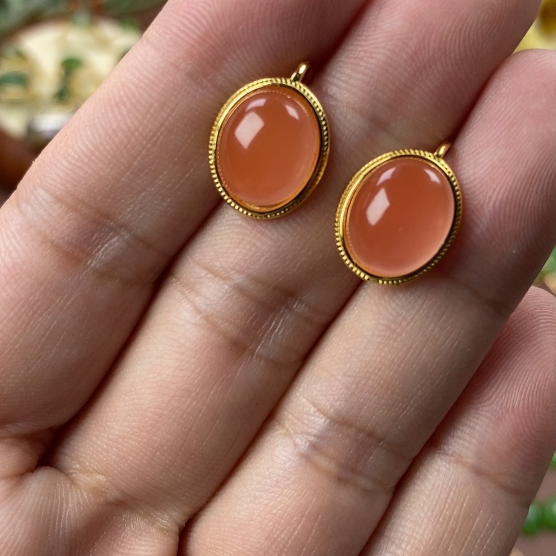 南红玛瑙银S925镶嵌颈饰