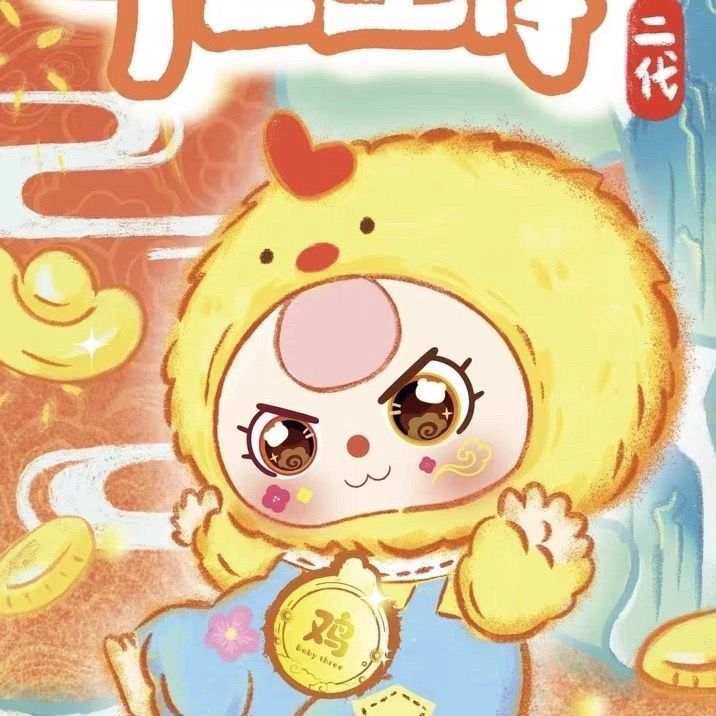 直播专属！十二生肖二代毛绒 正版娃三岁盲盒可爱公仔玩偶