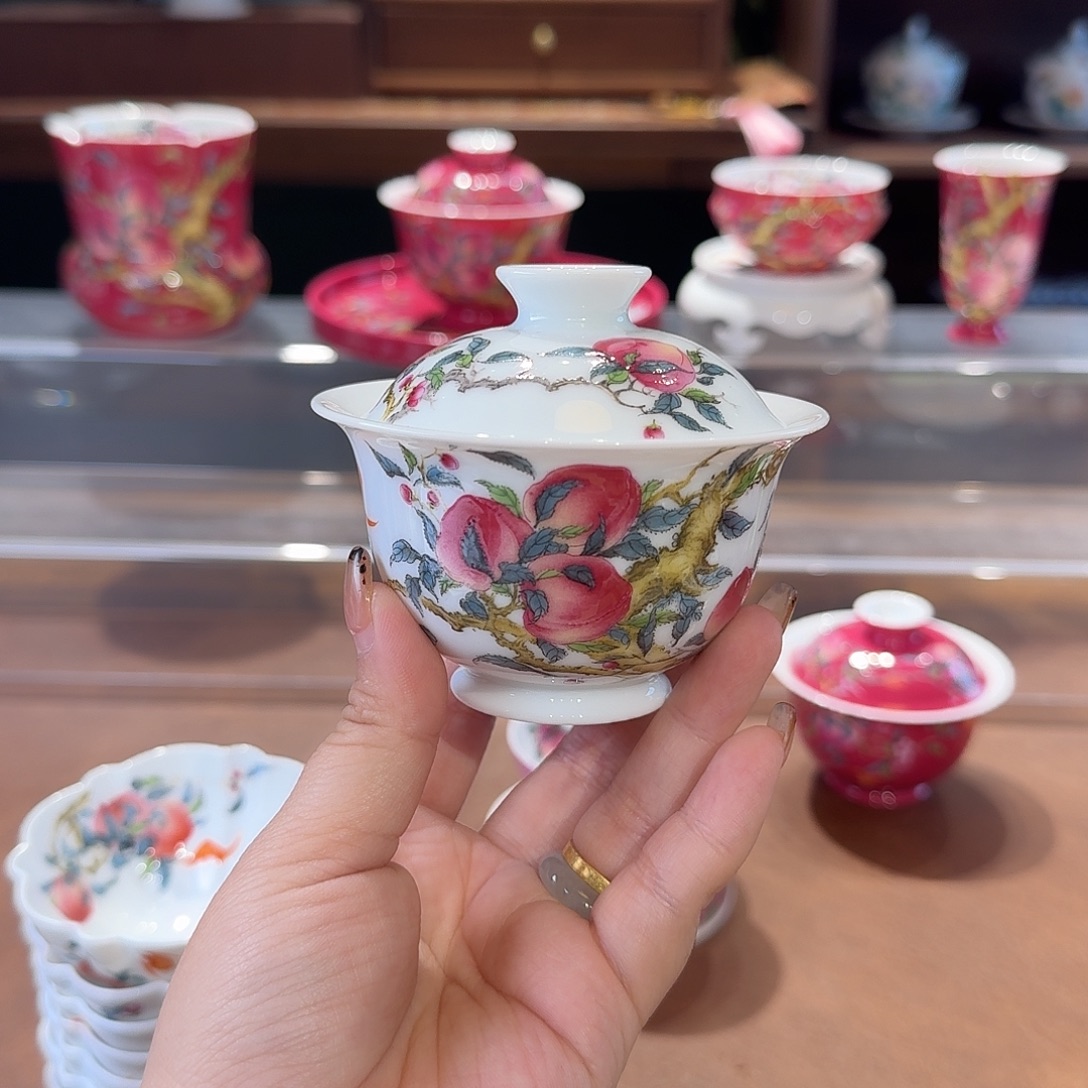 珐琅彩朱茶具茶具茶具