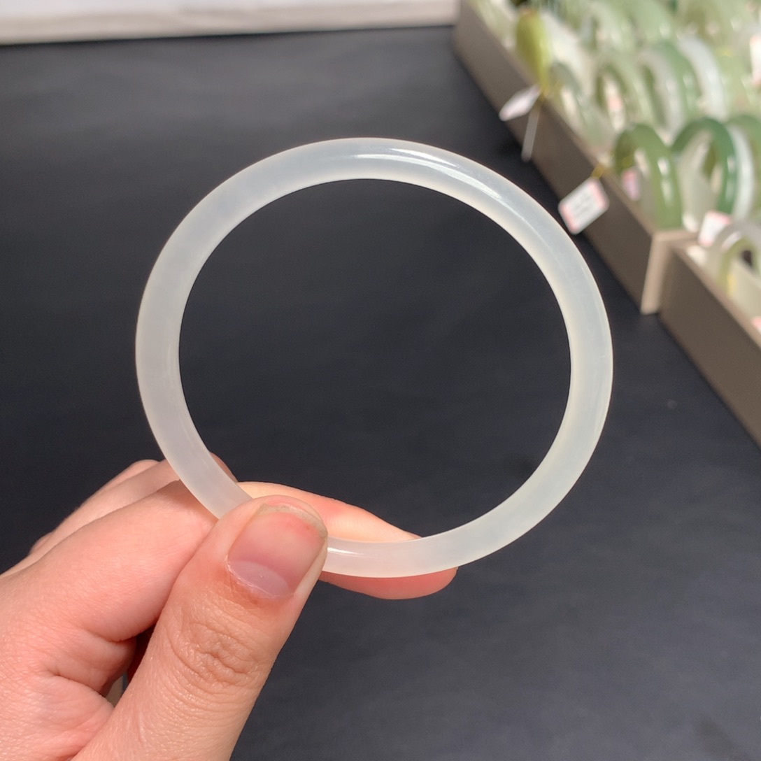 和田玉手镯未镶嵌59