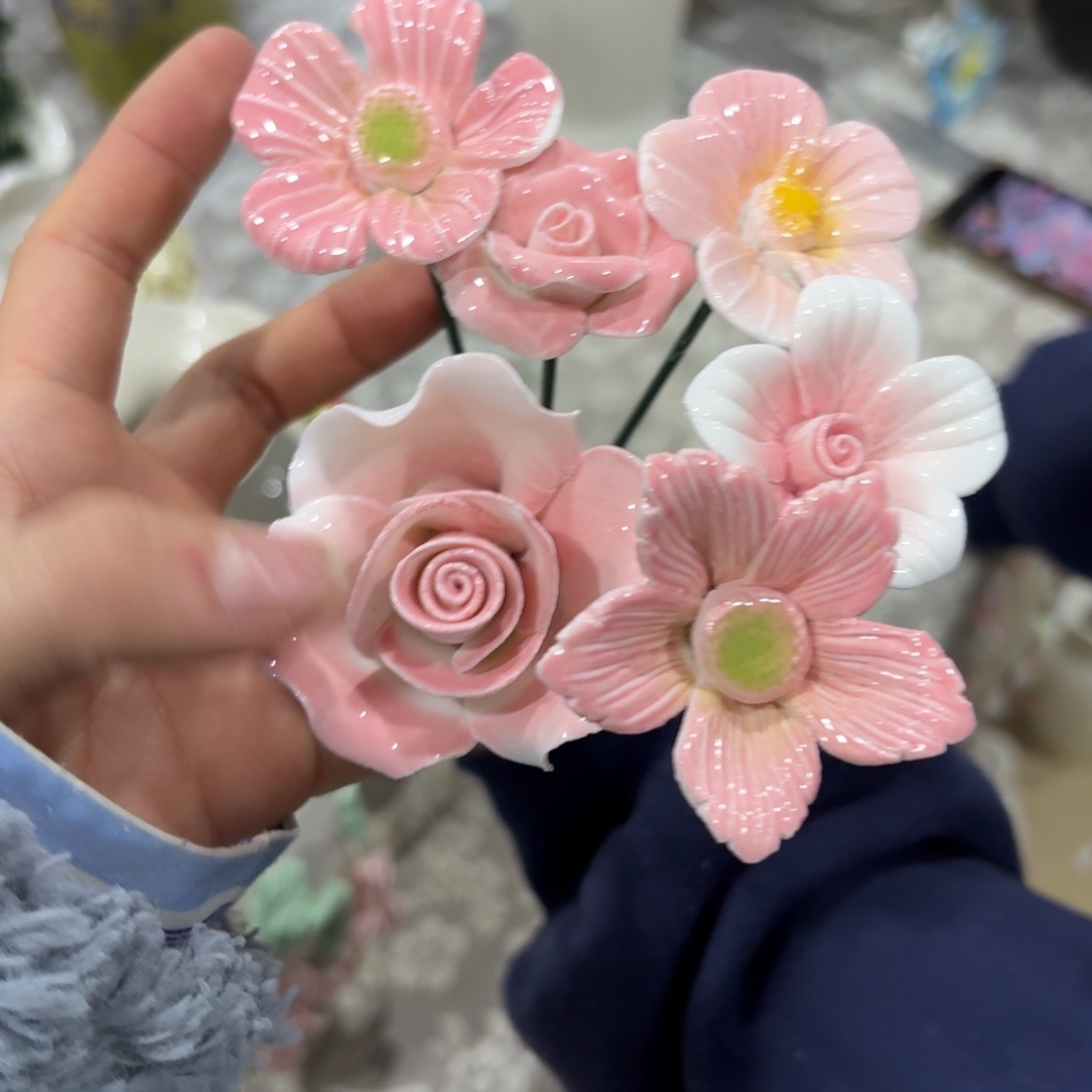 陶瓷花，28元发货，退款拉黑，