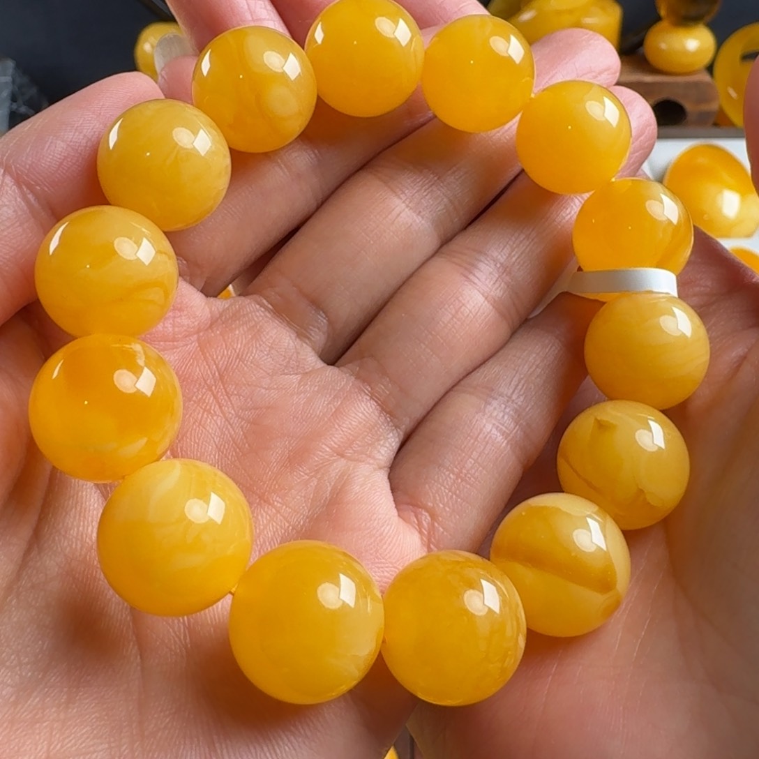 蜜蜡毛衣链未镶嵌