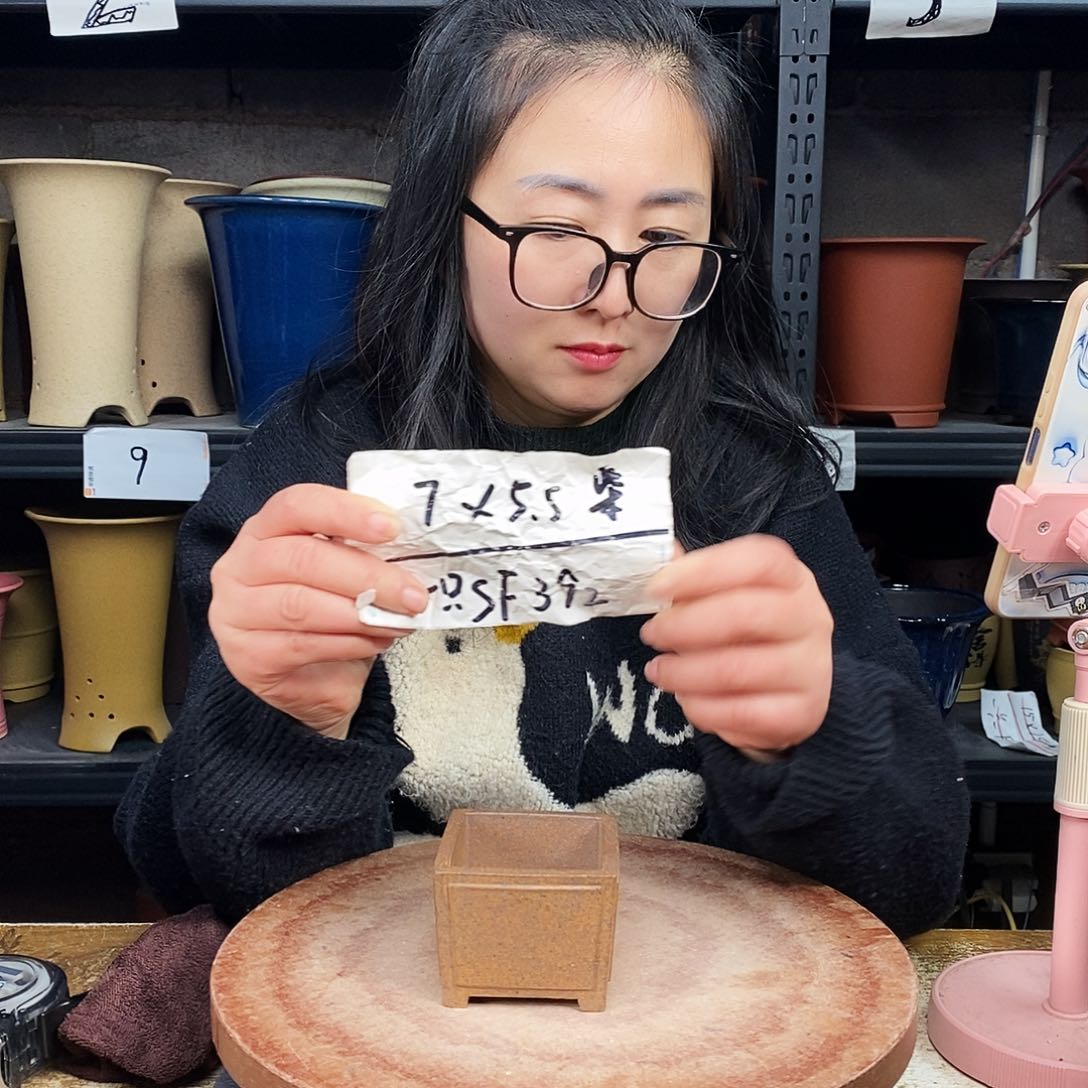 紫砂一只花盆货号SF392