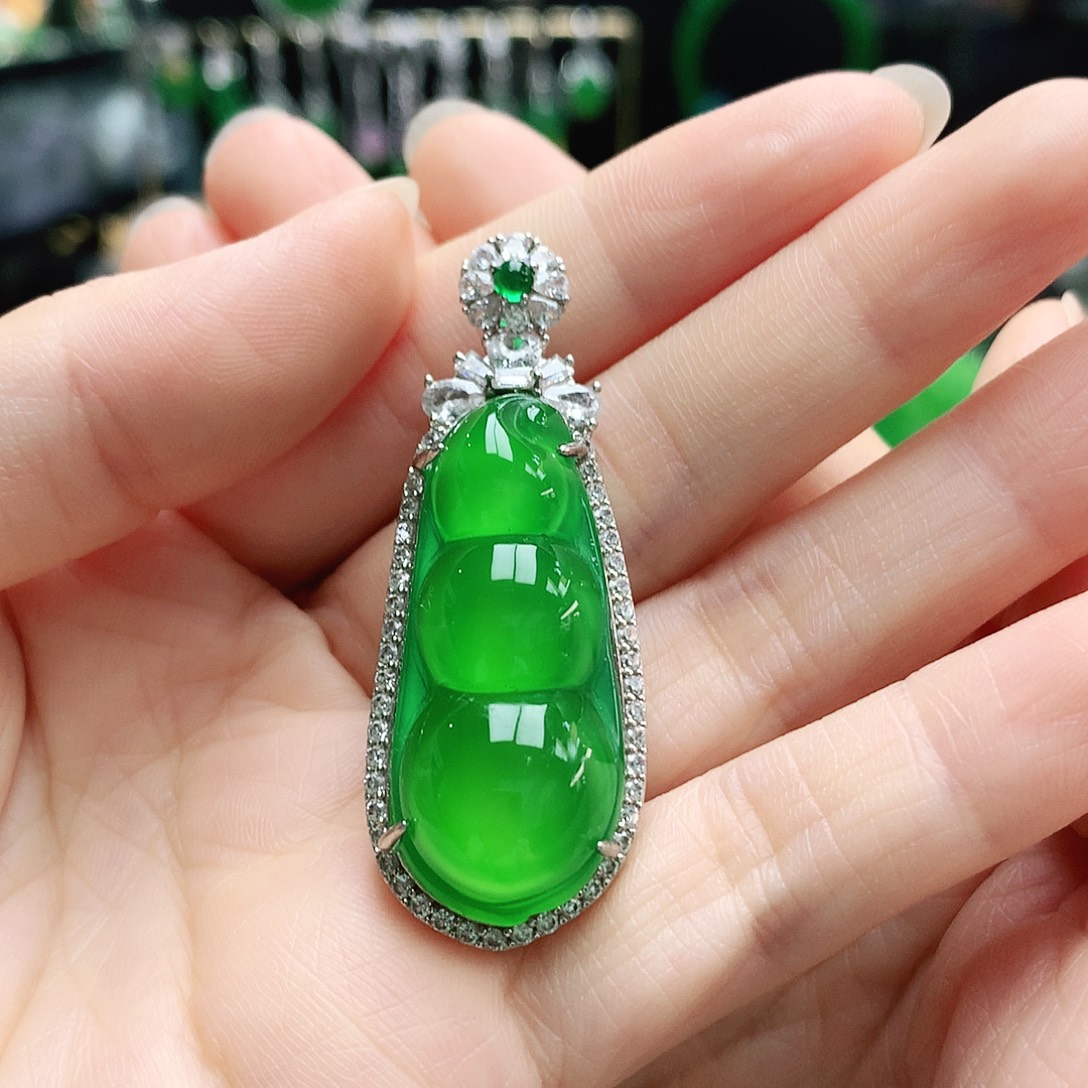 玛瑙/玉髓银S925镶嵌吊坠
