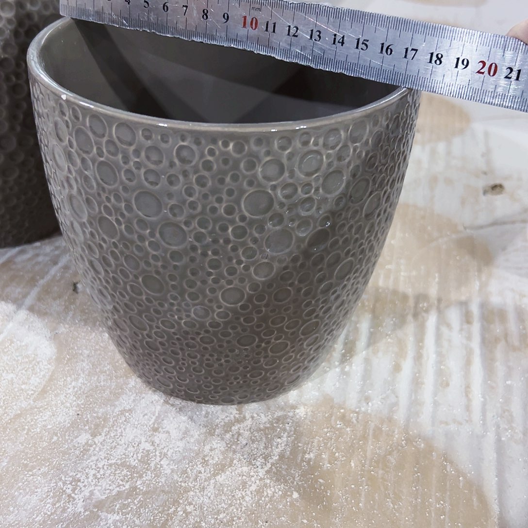 有孔，外贸尾单陶瓷花盆凑单10米包邮