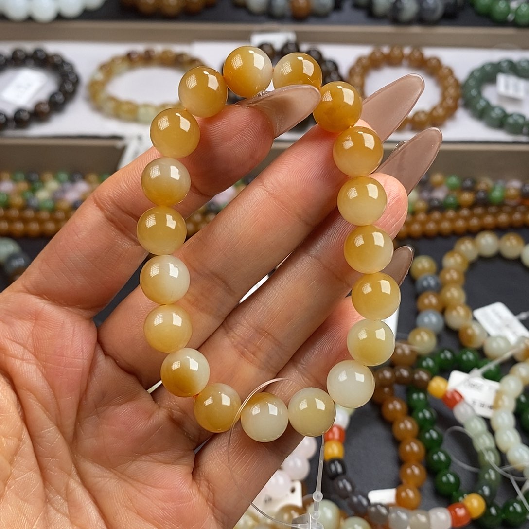 和田玉手串未镶嵌