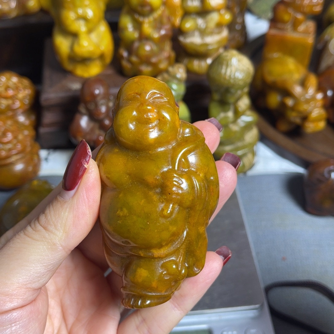 蛇纹石玉合金颈饰