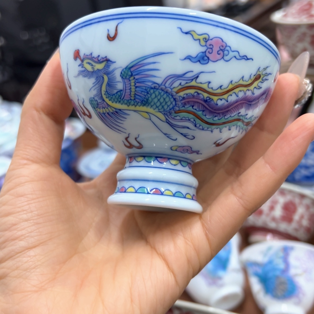 杯景德镇陶瓷手工善听