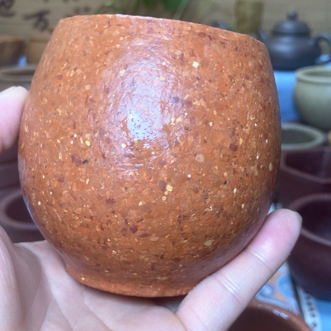 茶杯紫砂八目手工料半手工280毫升