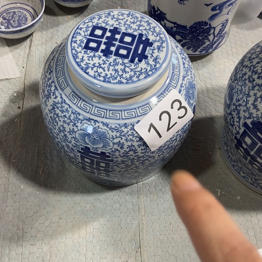 瓷片景德镇陶瓷罐123
