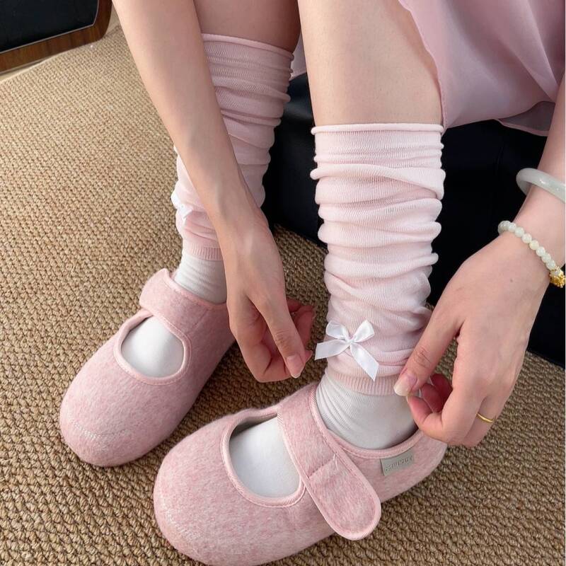 腿袜版5号｜ 25春夏少女风蝴蝶结袜套女芭蕾风少女感轻薄