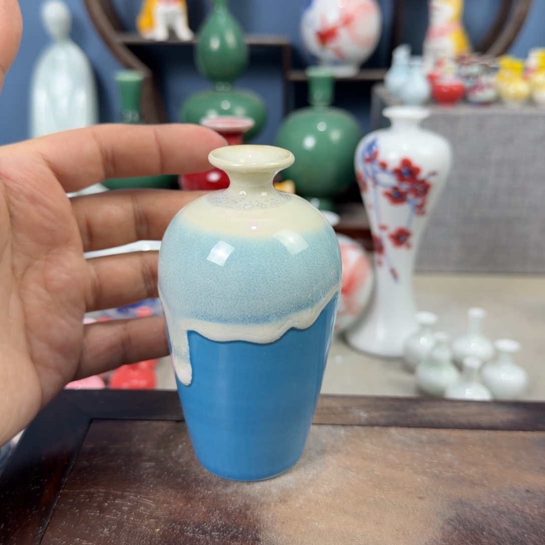 陶瓷手工小花器摆件